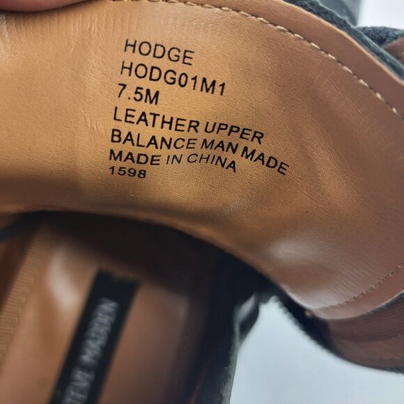 Steve Madden Hodge Lace up oiled Leather upper Boot Round toe Black 7.5M - Picture 10 of 10